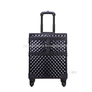 Professional Cosmetic Plastic Makeup Case With Handle